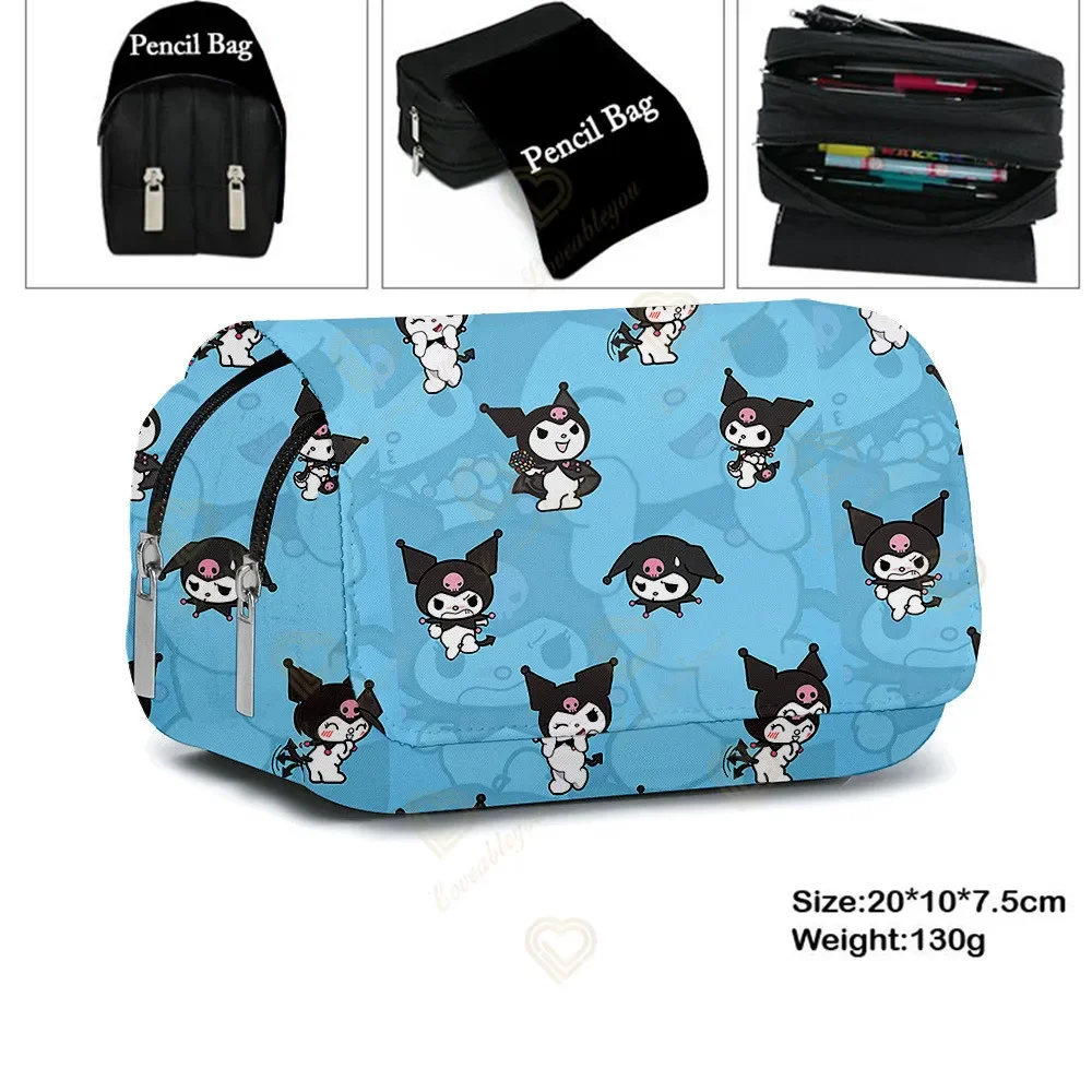 Пеналы Sanrio Kawaii Hello Kitty Cinnamoroll Kuromi My Melody Purin Dog фоторучка сумка для карандашей
