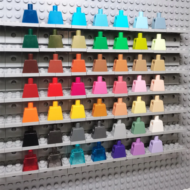 100pcs DIY MOC For 973 #Building block parts Body Part Torso Plain Figures