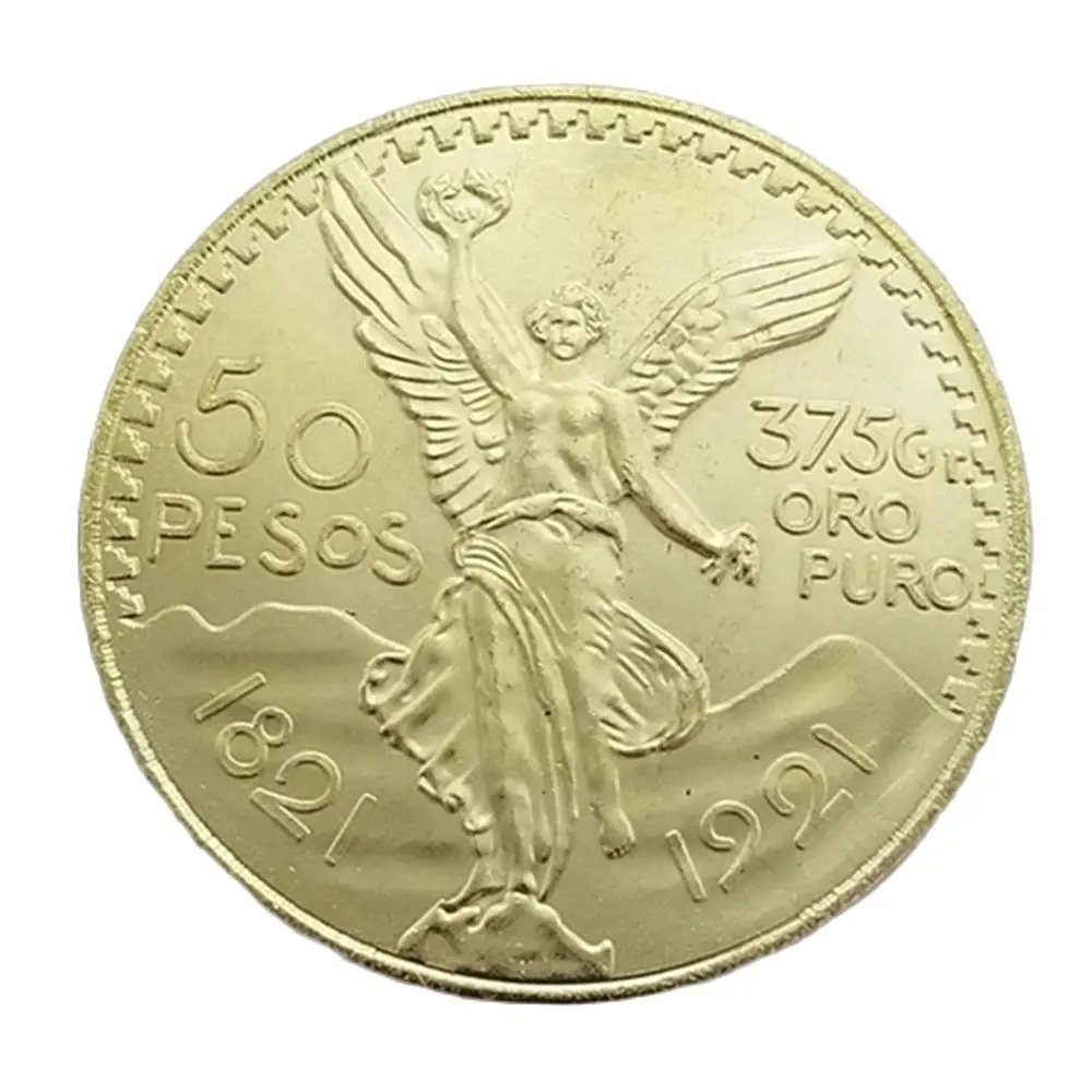 

1821-1921/1943 мексиканские монеты, 50 песо, Юбилейный ангел, памятные монеты, коллекция свободы, монеты, поделки, украшение для дома
