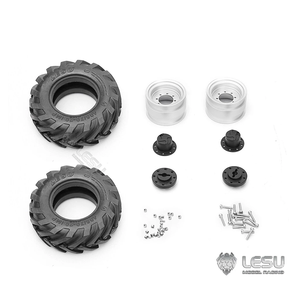 Фото Колесный диск RC LESU 1/14 6MDX для гидравлического экскаватора Tamiya, погрузчика, самосвала, прицепов SCANIA, MAN, VOLVO, запчасти для самостоятельной сборки №1