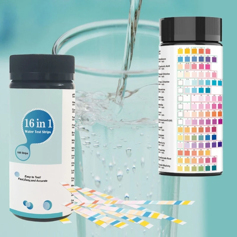 Полоски для тестирования воды бассейна тестер питьевой тест-полоски проверки