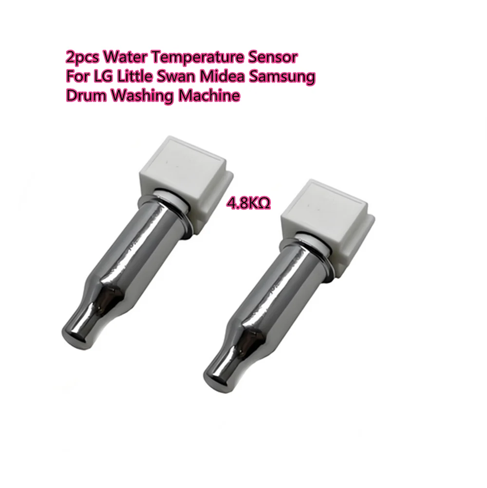

2 шт., универсальный детектор температуры нагревательной трубки 4,8 кОм, датчик температуры воды для LG Little Swan Midea, барабанная стиральная машина Samsung