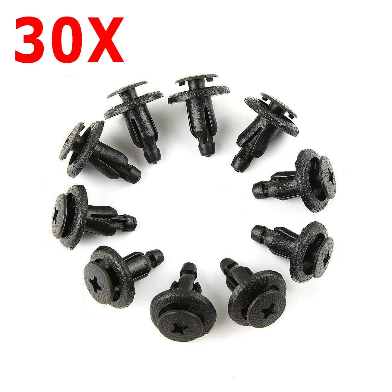 

Black Plastic Parts Screw 30PCS 90683-GR1-003 90683-MBW-00 Accessories