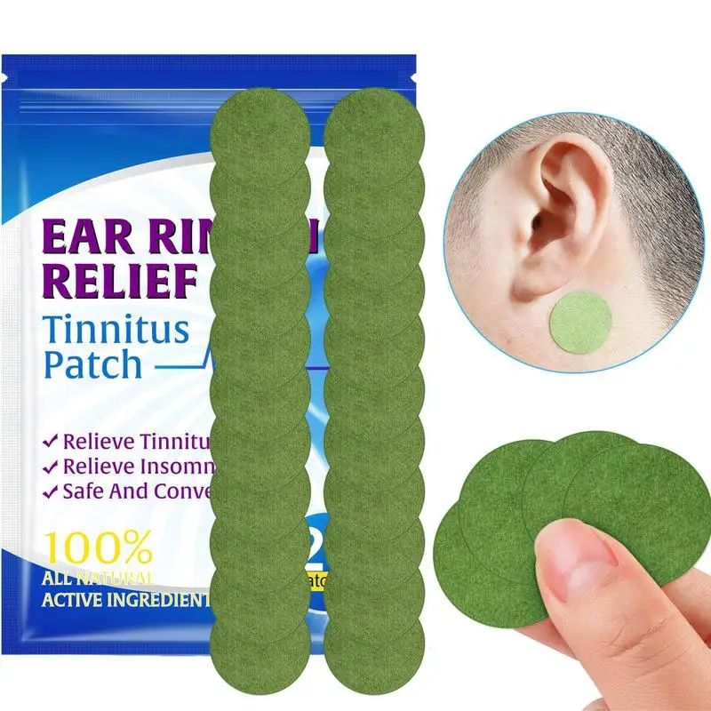 

24pcs Relaxing Ear Patch Portable Tinnitus Patch Prevent Vomiting Improve Listening Anti Headache For Taking Car Plane