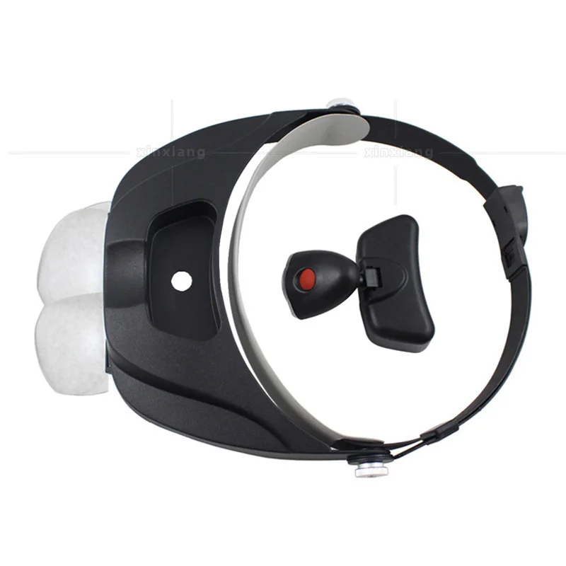 Головная лупа для очков с увеличением 1,2X, 1,8X, 2,5X, 3,5X с светодиодной подсветкой и ювелирным бинокулярным лупой