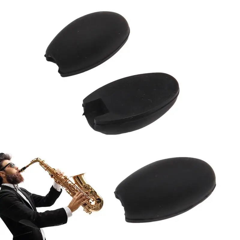 

Saxophone Thumb Rest 3Pcs Saxophone Cushion Mouthpiece Pads Palm Key Pads Comfortable Finger Rest Cushion For Wind Instruments