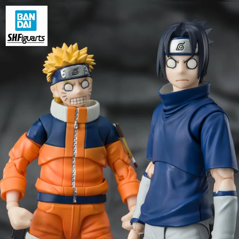 

Оригинальные Bandai S.H. Фигуртс SHF Naruto Uzumaki Sasuke Uchiha, гениальные фигурки, игрушки