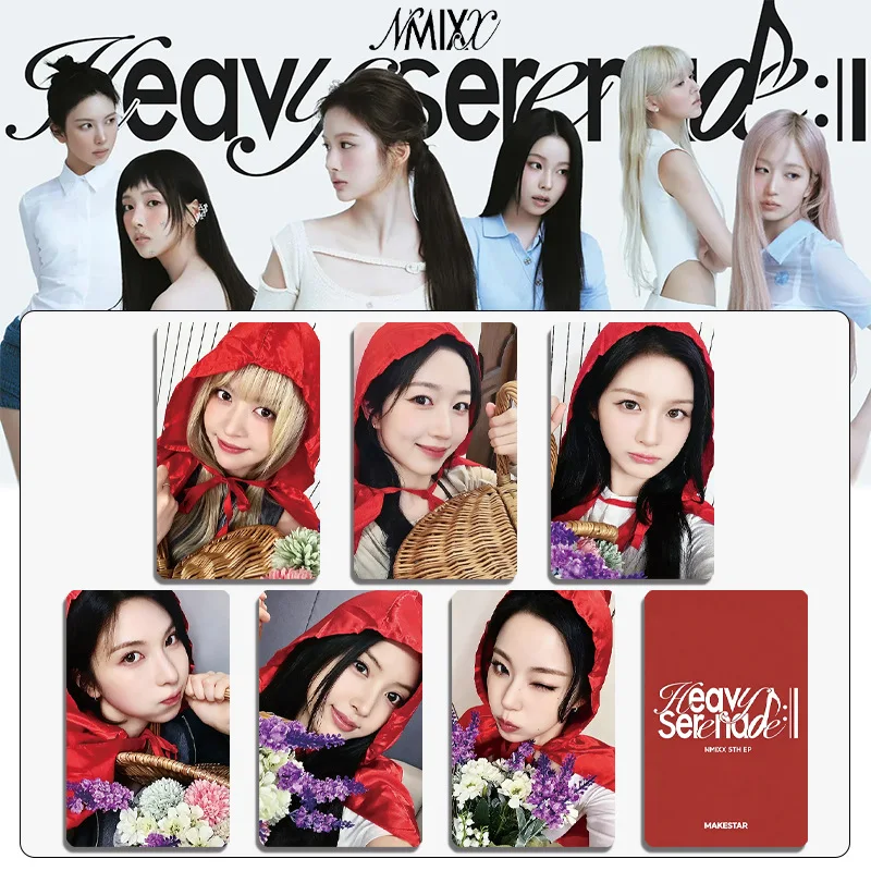 Фото Коллекционные фотокарточки K-pop NMIXX из нового альбома Heavy Serenade, 6 шт./набор, с изображениями Мингсина, Хэвона, Кюджина, Лили, Сульюна №4