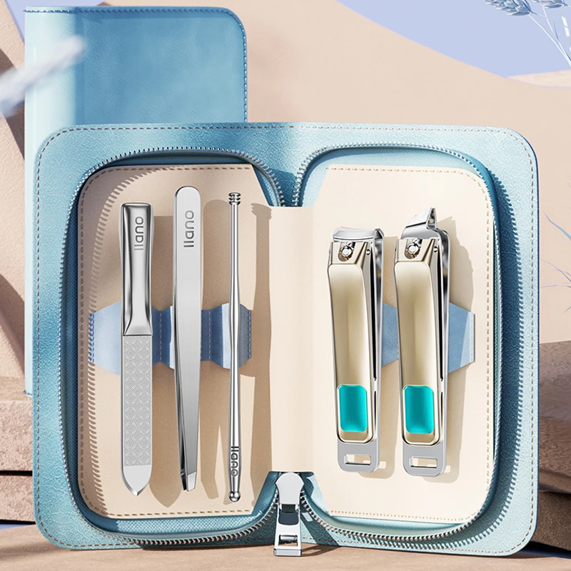 Маникюрный набор LLANO 5 в 1 высококачественные бриллиантовые кусачки для ногтей