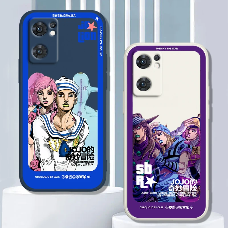 

Jujutsu Kaisen Jojo Anime Phone Case For OPPO Find X5 X3 Lite F21 A96 A94 A93 A77 A76 A74 A72 A57 A53S A16 Liquid Rope