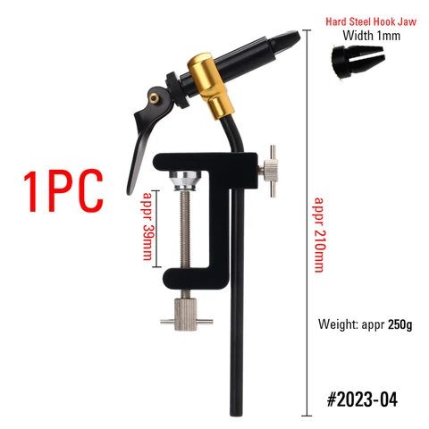 Imadło obrotowe Wifreo Narzędzia do wiązania much Mosiężny zacisk typu C Obrotowe narzędzie haczykowe Stalowe wykończenie bicza Uchwyt nici szpulki Podstawowe narzędzie haczyka muchowego