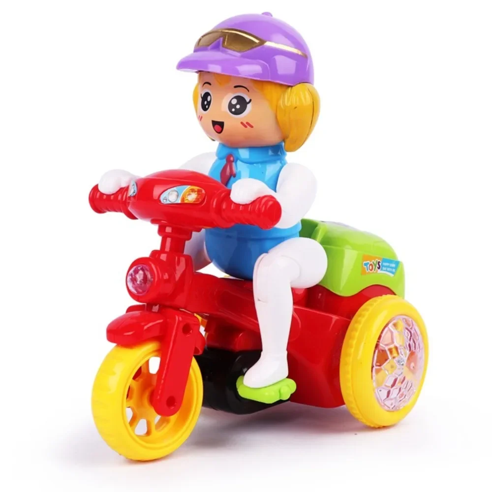 

Creative Stunt Car 360 Rolling Children's Electric Universal Motorcycle Toy Cartoon Light Up Toy Car for Boy