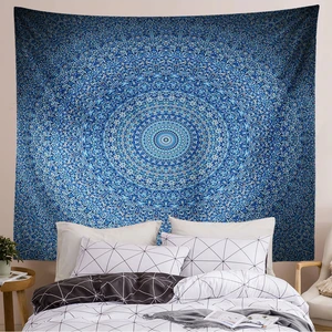 Manta Round Rug Mandala Tapestry Wall Hanging Boho Beac Indian Bohemian Purple Macrame Blanket Art Bedroom Decoration Aesthetic