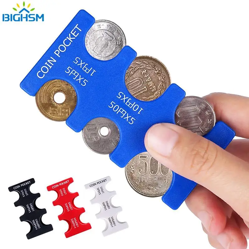 

1Pc Coin Collection Purse Wallet Organizer For Bus Taxi Car Coin Changer Holder Mini Euro Coin Dispenser Plastic Storage Box