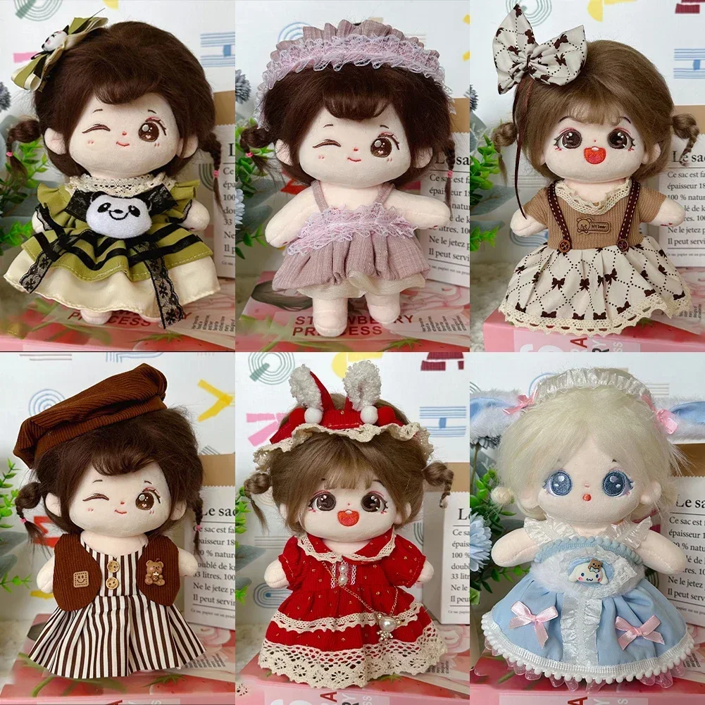 20 см хлопковая кукольная одежда платье для куклы юбка на подтяжках зимняя милая