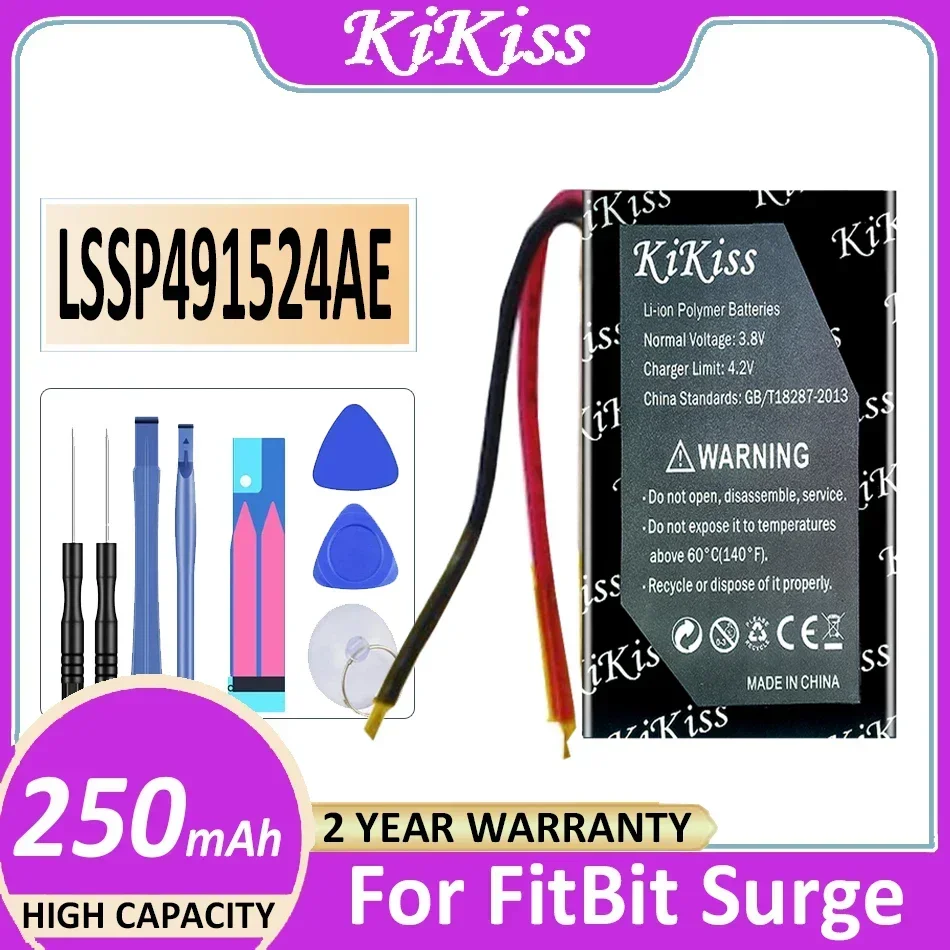 Мощная батарея KiKiss для Fitbit versa3 versa 3/Alta HR One Surge Charge LSSP031420AB 401415/401515 FB502 LSSP321830 Ionic