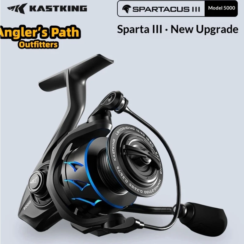 Фото Катушка спиннинговая Kastking Sparta 3 Long Cast с мелкой шпулей, легкая, высокопрочная, универсальная, для микроприманок, для ловли морского окуня. №1