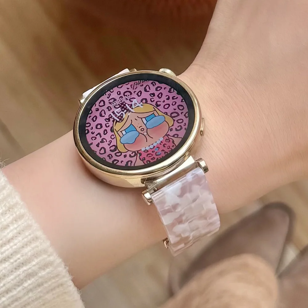 Фото Сменный браслет для Samsung Galaxy Watch 7/6/5/4 40 мм 44 мм, ремешок из полимерной смолы 20 мм с пряжкой из нержавеющей стали №5