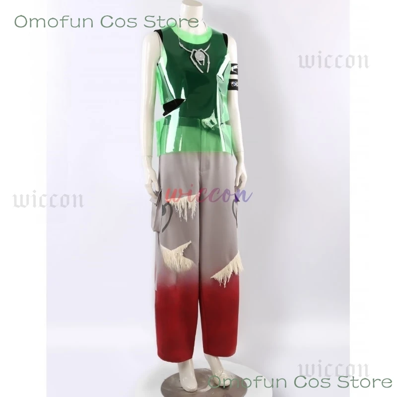 Alien Stage R7 Round7 Till Косплей Костюм Новая Мода Мужчины Женщины Майка Брюки Ожерелье