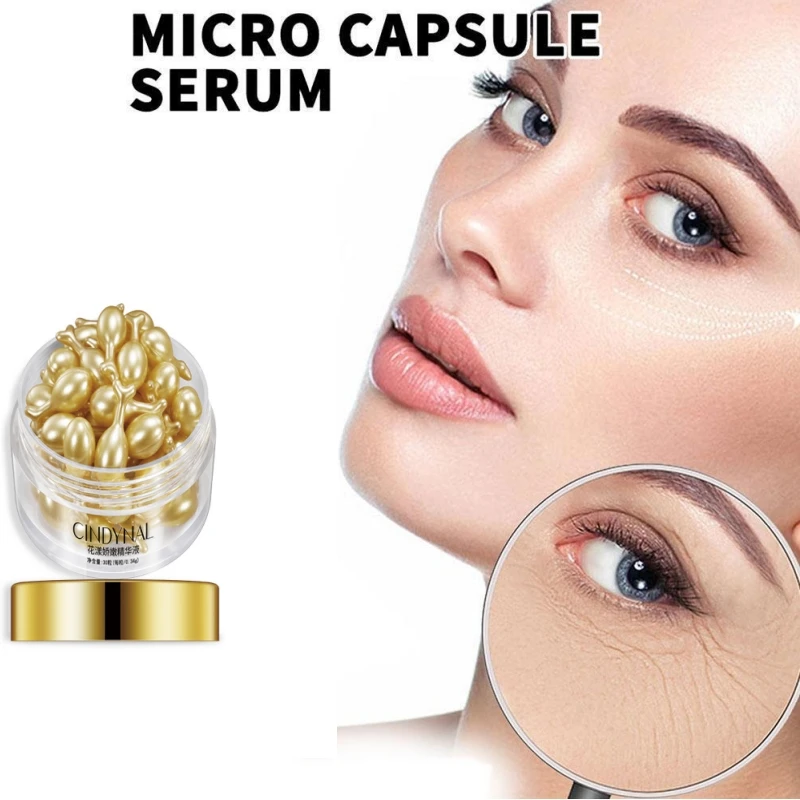 

20/50PCS Face Serum Hyaluronic Acid Capsules Serum Spot Acne Remover Whitening Hydrating Anti-Wrinkle Ageless Cream Skin Care