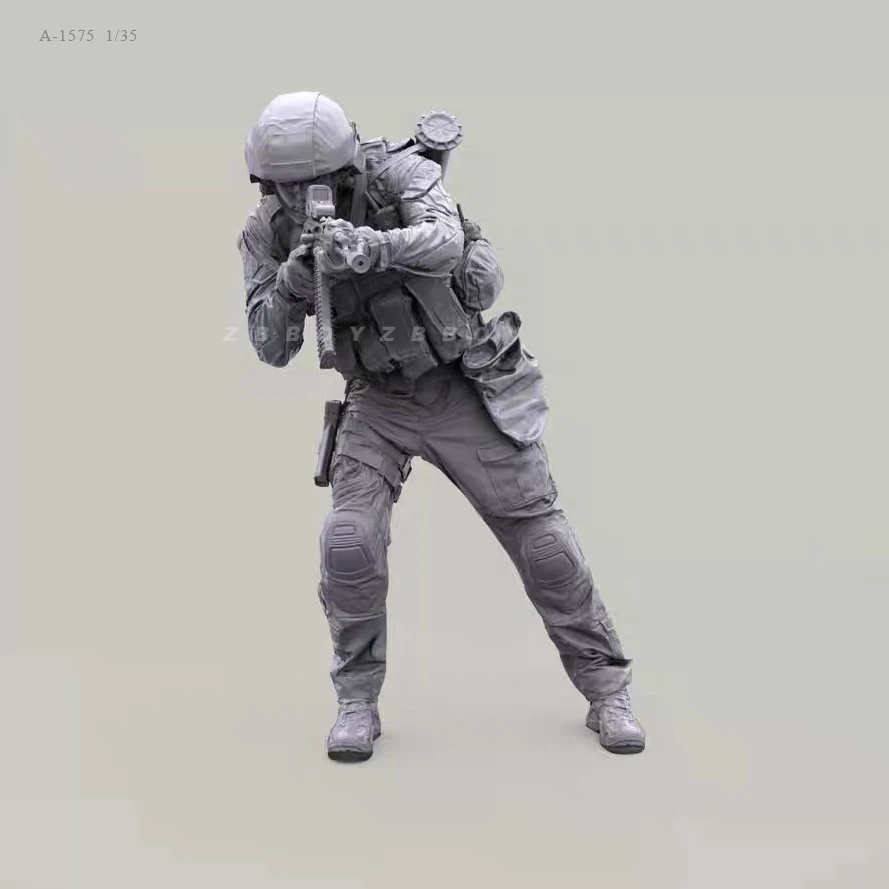 

1/35 смоляные модели солдат, бесцветные и самособранные строительные фигурки
