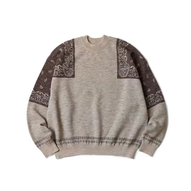 

Мужской и женский свитер с круглым вырезом, из смешанной шерсти