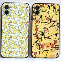 pokemon pikachu phone cases for iphone 11 12 pro max 6s 7 8 plus xs max 12 13 mini x xr se 2020 soft tpu carcasa funda