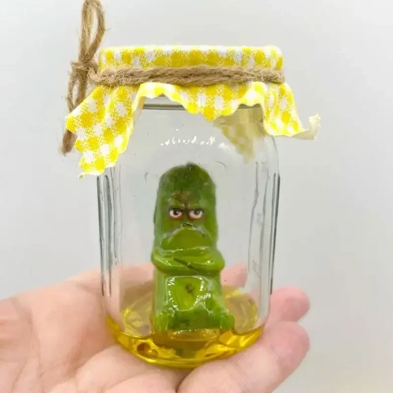 Grumpy пикль в баночке скульптура забавная Aojiao банка мультяшный дисплей креативная