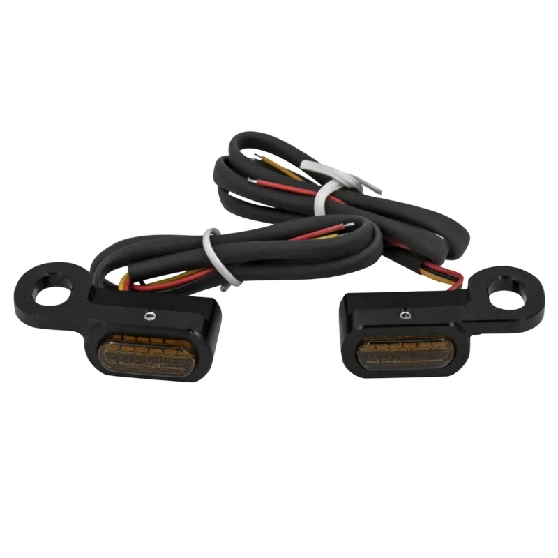 

2Pcs Motorcycle LED Turn Signal Light Amber Lamp Indicator Blinker Waterproof Universal Moto Bike Lamp R2LC