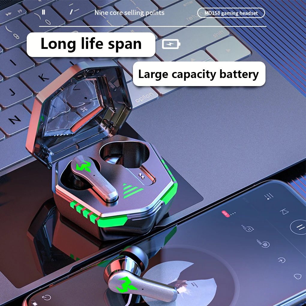 

Bluetooth-наушники с зарядным боксом, сенсорным управлением