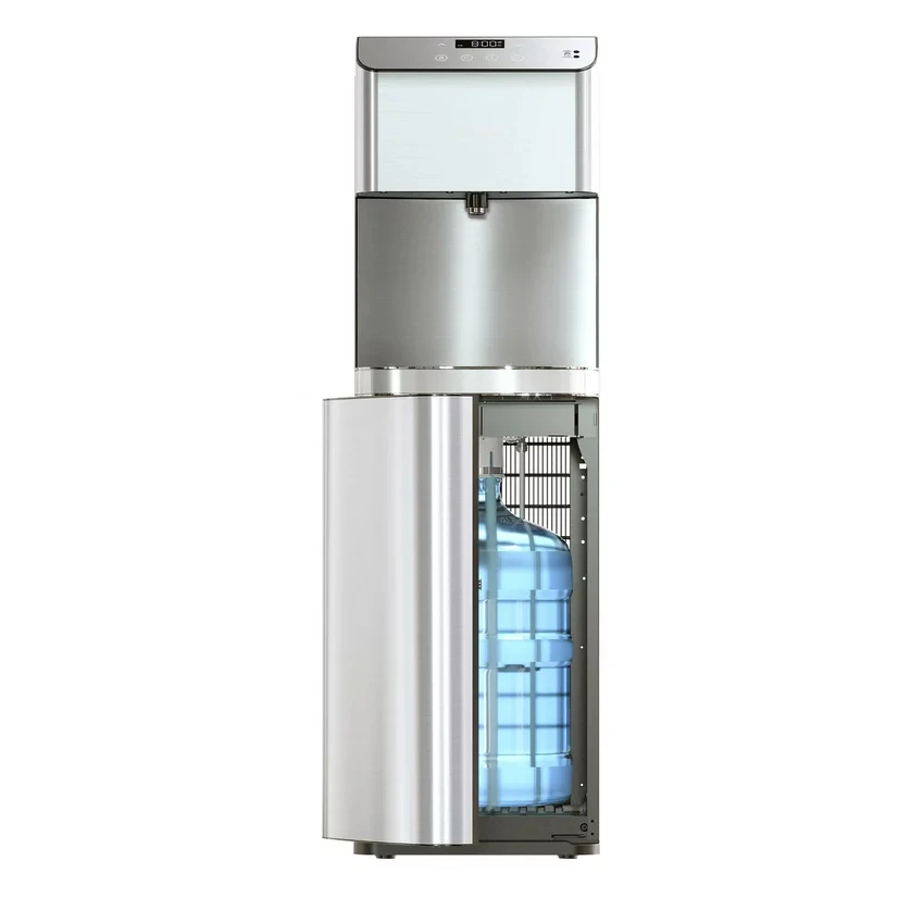 

Series Self 3-5 Gallon Capacity Bottom Load Custom Temp Touchless Dispense Water Cooler Dispenser Ranging From 39-59°F Cold,