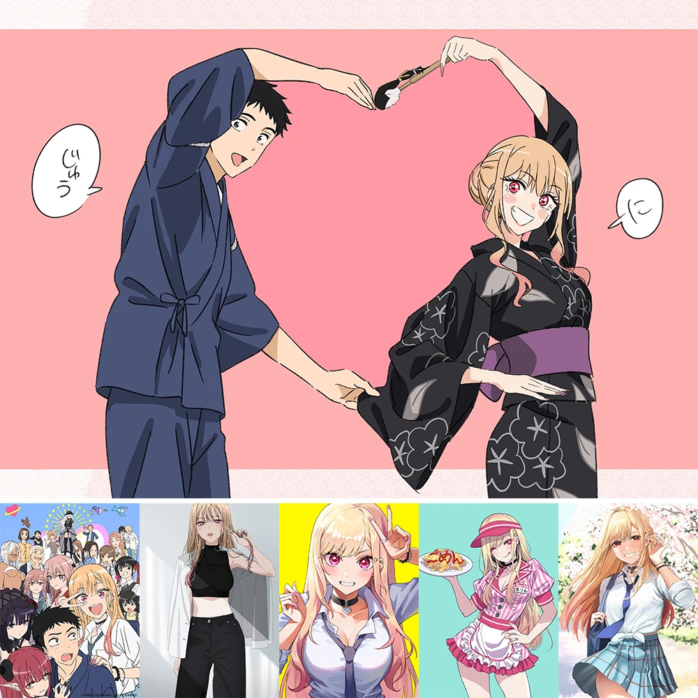 Мой плакат с платьем, любимый плакат, глянцевая фотобумага, Китагава Марин, красивая фотография, печать, Высококачественная настенная наклейка, Декор