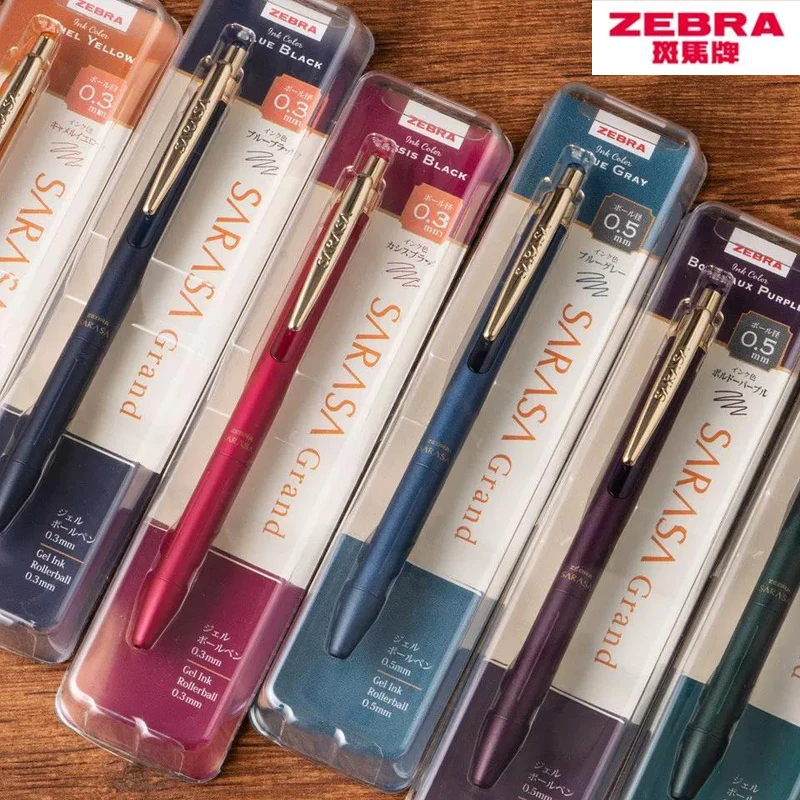 Фото Гелевые ручки Zebra Sarasa JJ57 Retro Metal, эргономичные и утяжеленные, с низким центром тяжести, 0,5 мм, для подписей и планировщиков №1