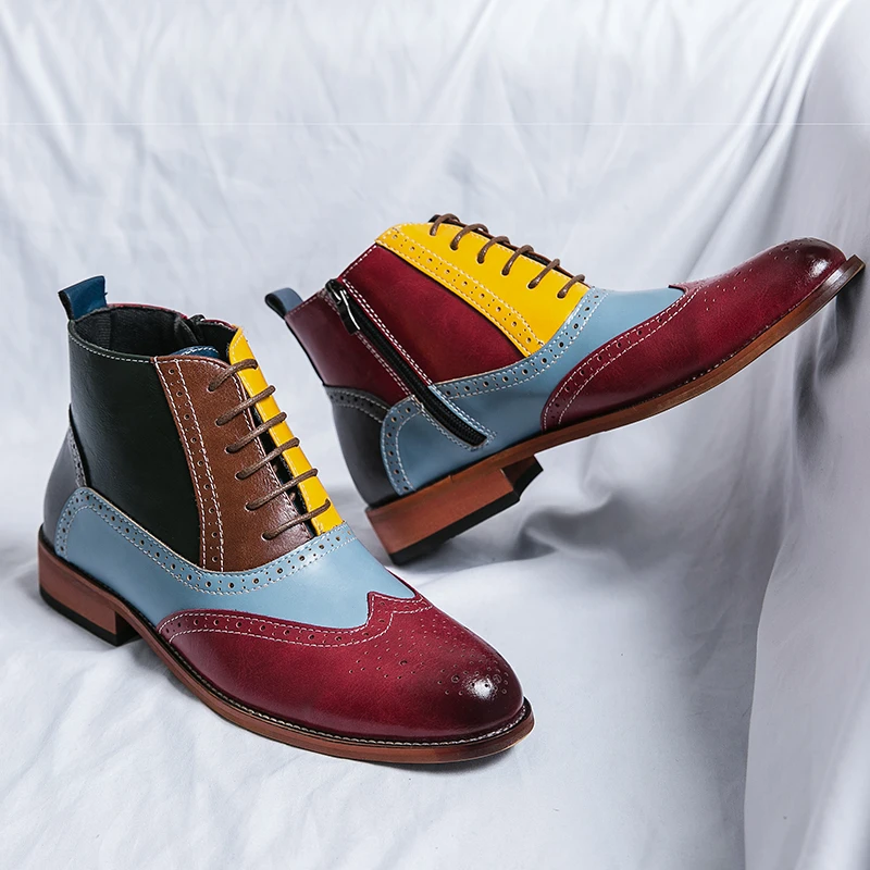 

Мужские ботильоны высокого качества, модные ковбойские ботинки известного бренда, ботинки челси на молнии, Оригинальные Классические мужские ботинки, роскошные дизайнерские ботинки