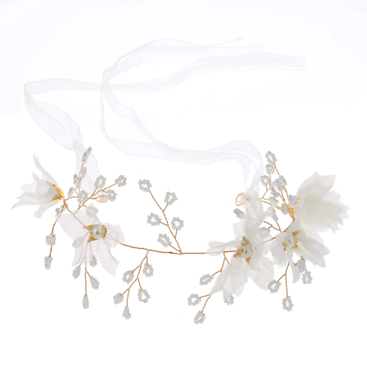 

Женская Мягкая повязка на голову с жемчугом