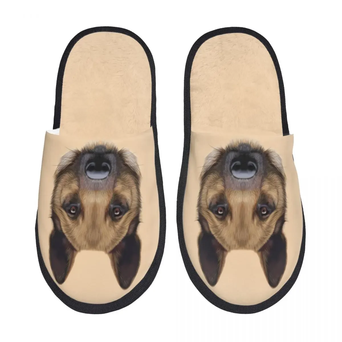 Шлепанцы для дома с закрытым носком и плоской подошвой