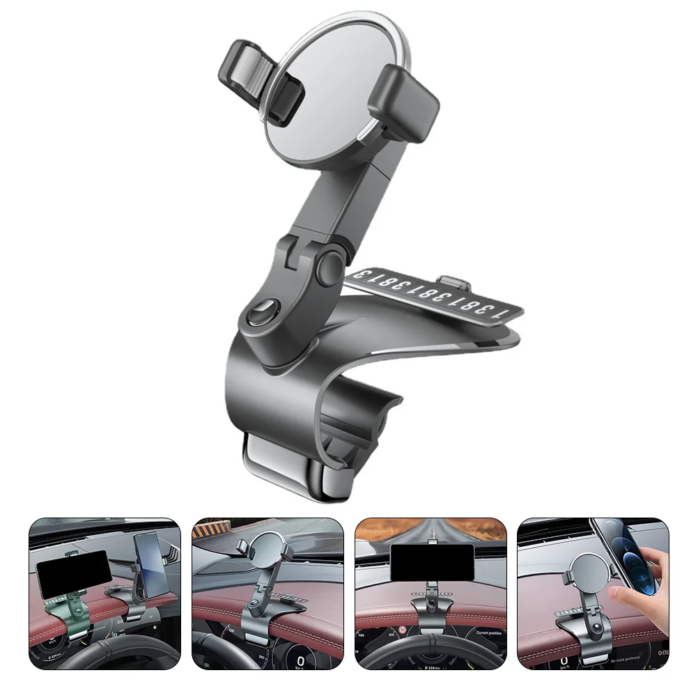 

Rotating Car Holder Clamp-on Mount Bracket with Plate