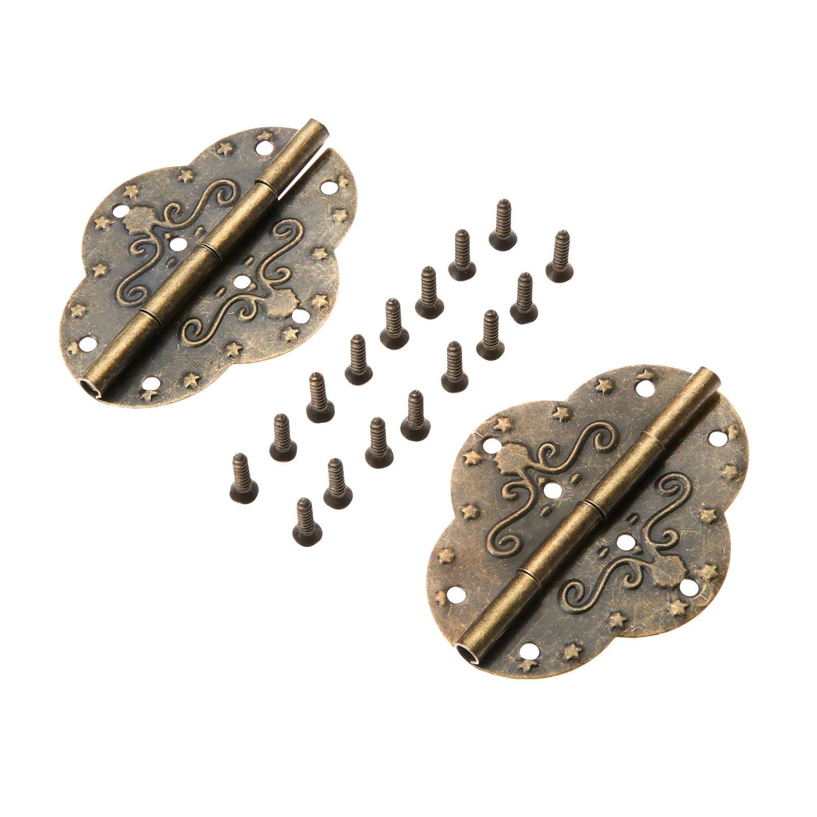 2/4 шт. железные петли с 12 винтами и 6 отверстиями |