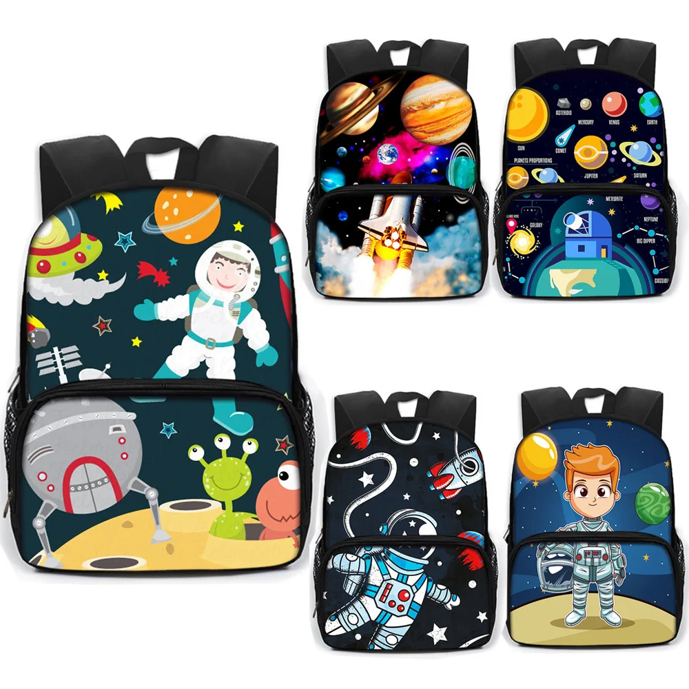 

Cartoon Astronaut Spaceship Star School Backpack Baby Book Bag Children School Bags Kids Kindergarten Backpack Boys Schoolbags