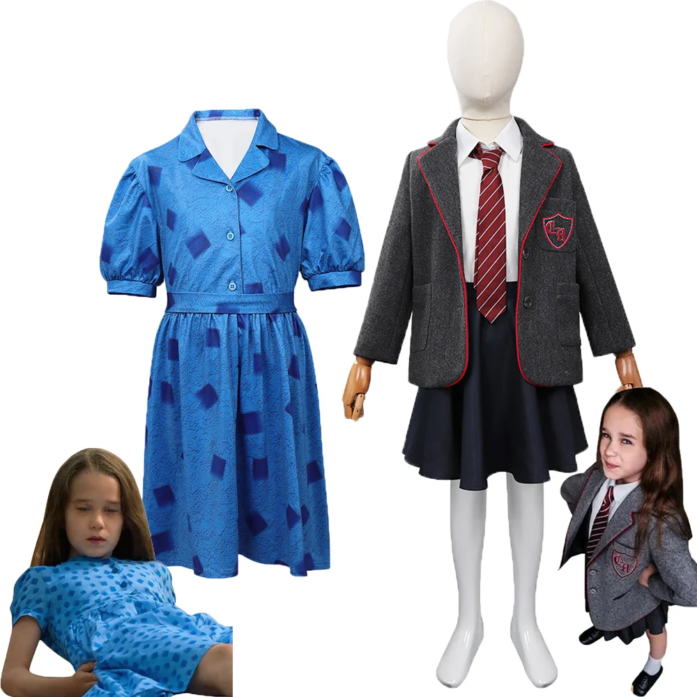 

Детский музыкальный Косплей-костюм Roald Dahls Matilda, платье, школьная форма, наряды для девочек на Хэллоуин, карнавал coustume
