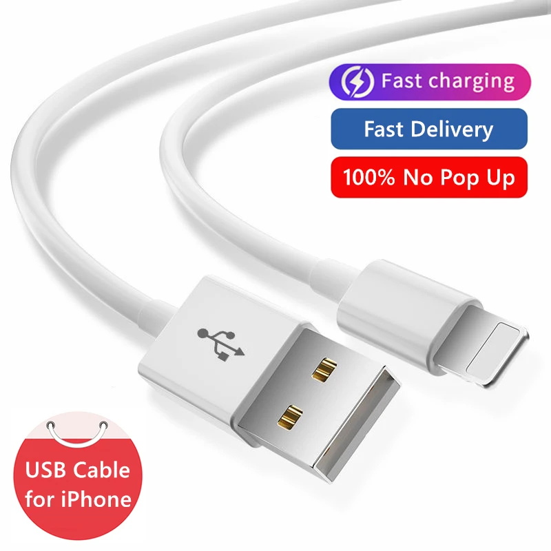 

3m 2m 1m Fast Charging USB Cable for iPhone X XR 6S 7 8 14 Plus 13 12 mini 11 Pro XS Max Lighting to USB Charger Cord Data Cable