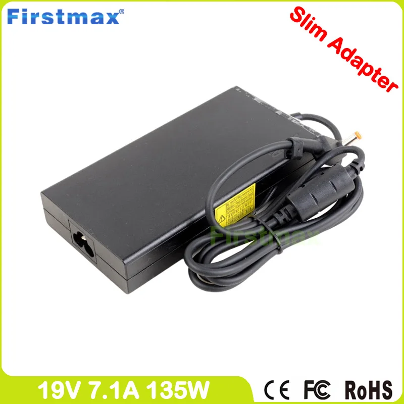 

Slim 19V 7.1A 135W AC Adapter For Acer Predator X34 X34bmiphz X34 bmiphz UM.CX1AA.A01 Curved 34 IPS Gaming Monitor Power Supply