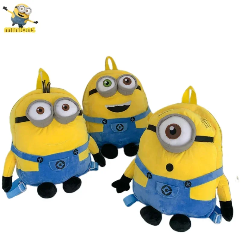 Миньоны анимация периферийная Кукла мультфильм милый детский рюкзак креативная