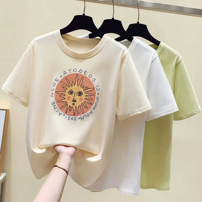 

New Fashion Acne Studios Circle Stereo Logo T Shirt Men Women Couple Cotton T-shirt Hip Hop High Street Oversize Casual Tee