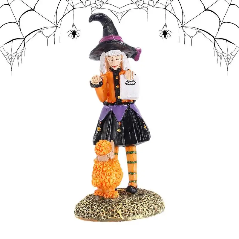 

Статуя ведьмы на Хэллоуин, коллекционная фигурка ведьмы на Хэллоуин, статуэтка ведьмы на Хэллоуин, Статуэтка из смолы, Осенний урожай, ведьмы, украшения