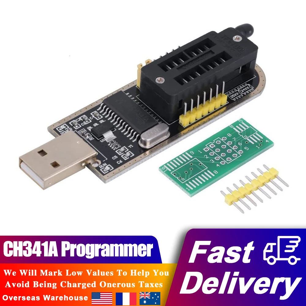 Программатор освещения CH341A флэш-память с ЖК-дисплеем и BIOS 24 25 для серий SPI - купить