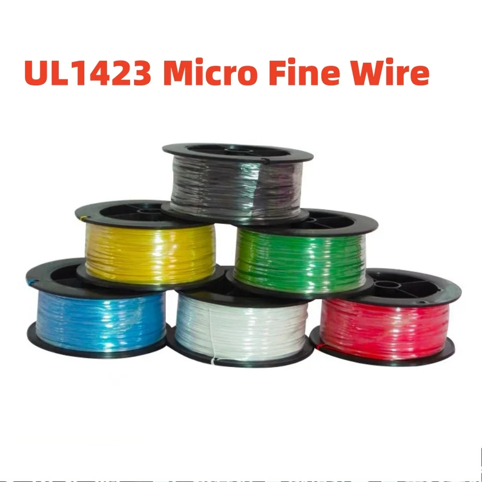 

5/10 м одножильный посеребренный медный кабель PTFE 38/36/34/30/28/26AWG