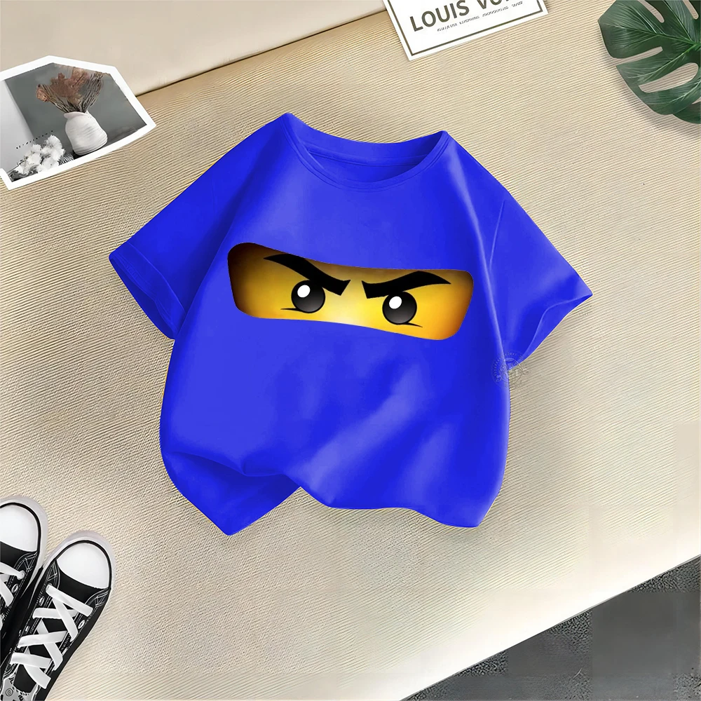 Детская Хлопковая Футболка Повседневная Летняя С Принтом Lego Для Мальчиков И