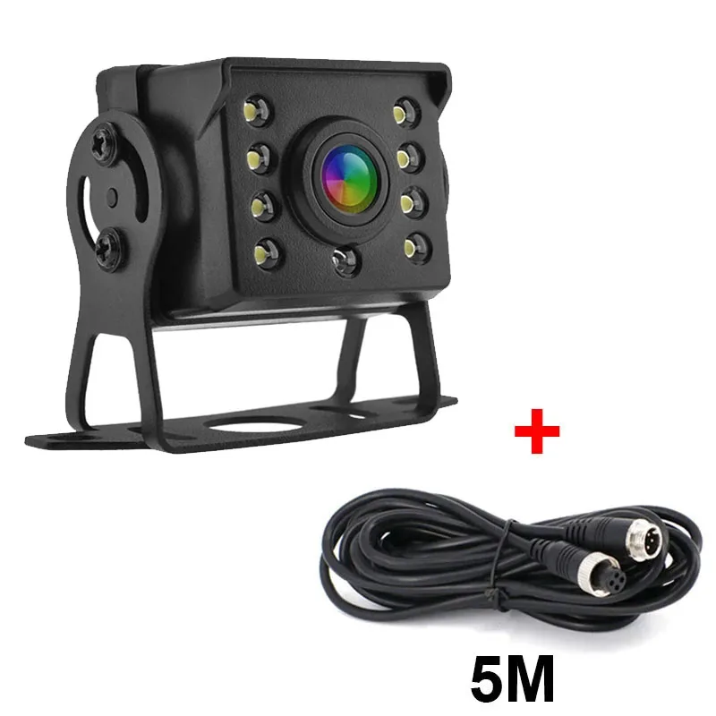 

Автомобильная камера заднего вида с CCD HD, 12 В, для автобуса, грузовика на колесах, 8 ярких белых огней, цветная камера наблюдения с ночным видением для автомобиля