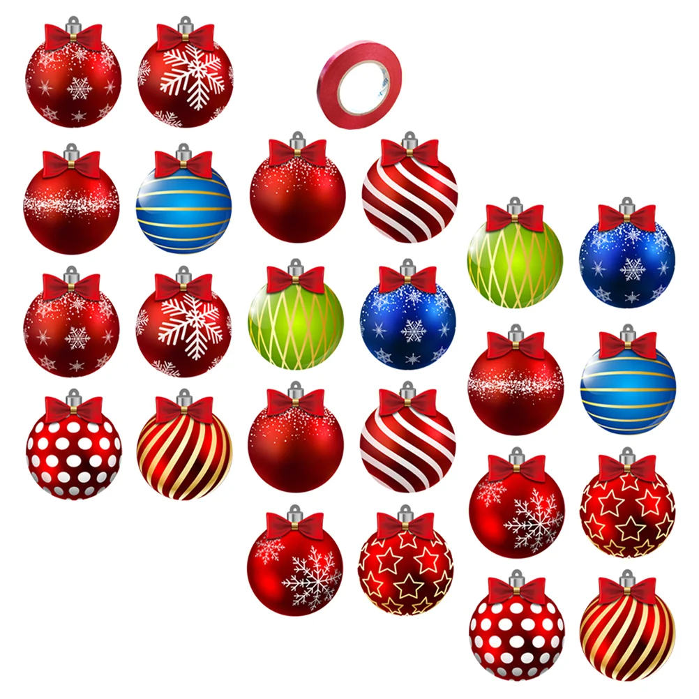 

24 Sheets Hanging Christmas Tree Ornament Xmas Tree Hanging Ornament Xmas Hanging Decorations